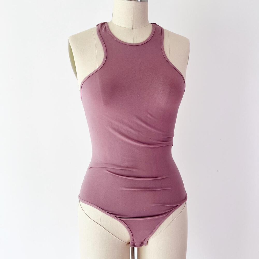 Intimately Free People‎ Mauve bodysuit Racerback Soft Stretchy - Picture 2 of 6